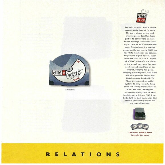 1998 Iomega Products Floppy Disk Drive Print Ad/Poster/Article Vintage Magazine - Picture 11 of 12